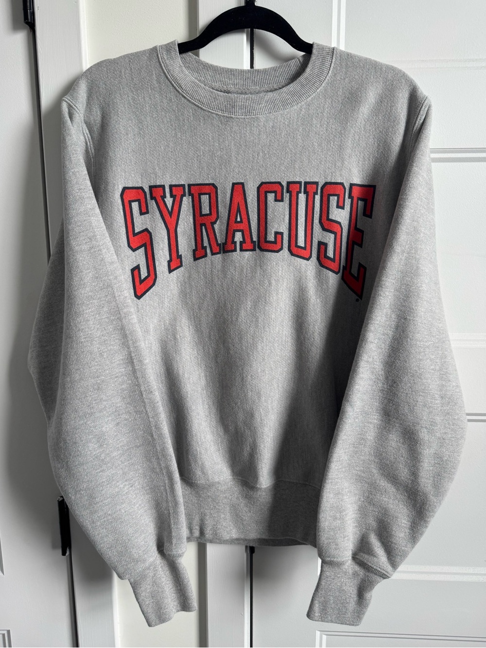 Champion Reverse Weave Syracuse University Embroidered Print Unisex Sweatshirt